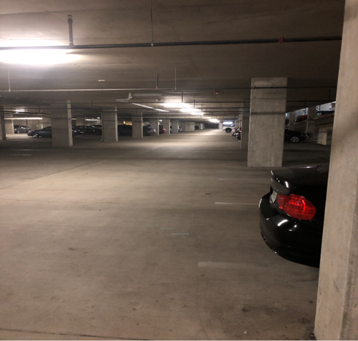 ProSource Power - Before – 7/64watt Fluorescent Tubes Parking Garage